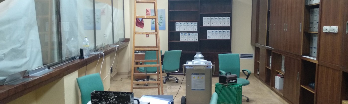 Desinfección de espacios Desinfección de espacios